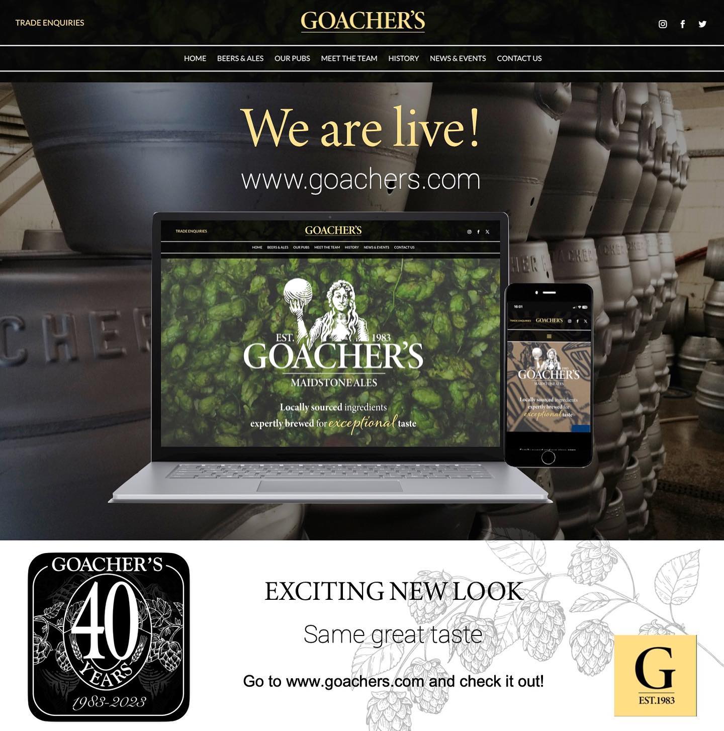 Now we’re up and running, head to www.goachers.com to check it out! Link in bio!